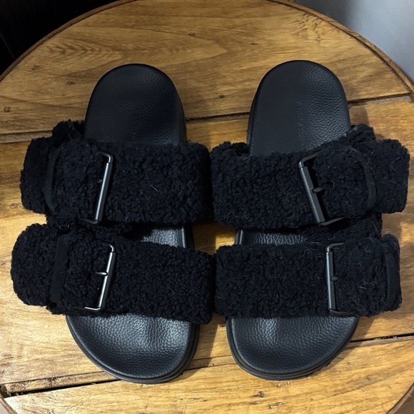 All Saints Shoes - Allsaints Sherpa Sandal Size 8